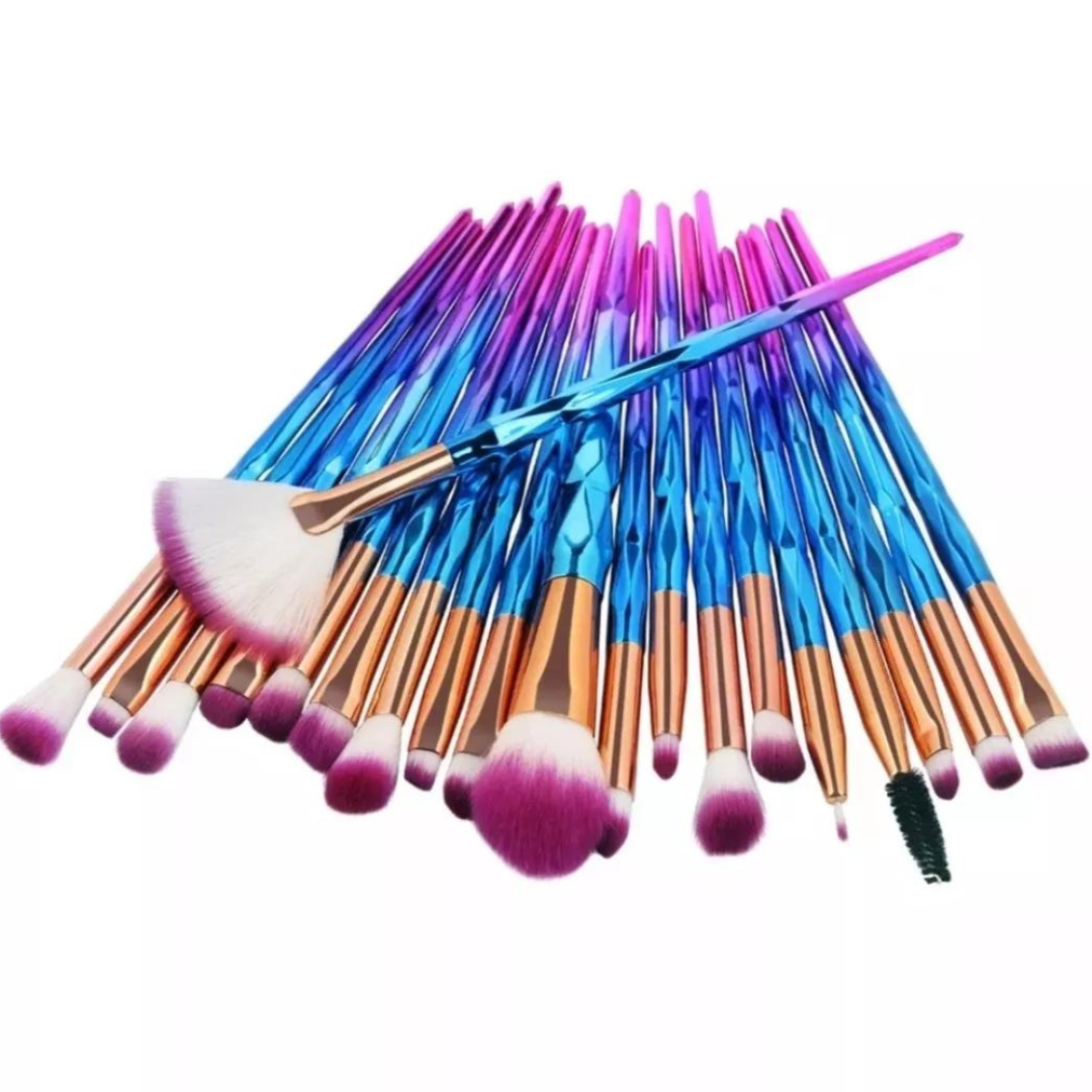 Set de 20 Brochas Profesionales de Maquillaje