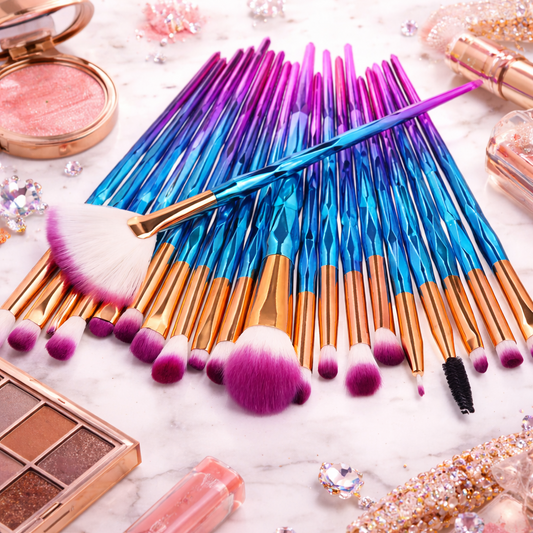 Set de 20 Brochas Profesionales de Maquillaje